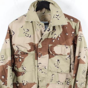 Desert-Camo Military Field-Jacket | Vintage Army Outerwear | Tactical Camouflage Coat
