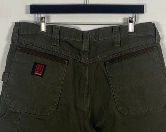 Shorts de travail / Wrangler Rigs / Cargos utilitaires vintage des années 90 / Streetwear / Vêtements hip hop / Taille 36