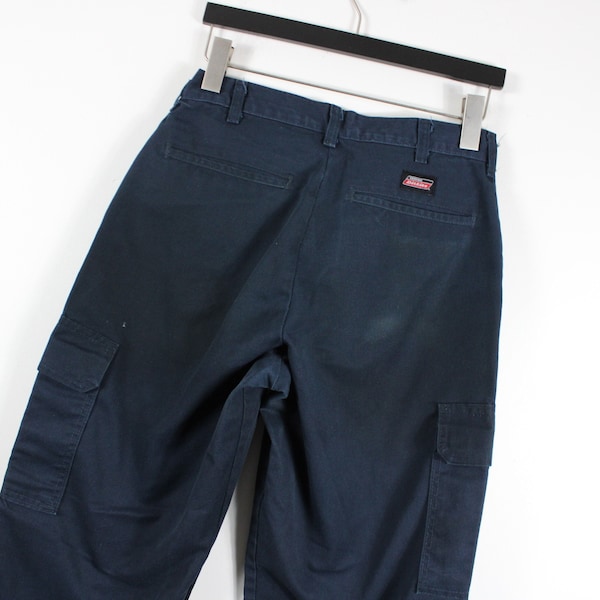 Carpenter Pants / Vintage Dickies Construction Workwear Studio Cargo Utility Trousers / 90s Streetwear Jeans