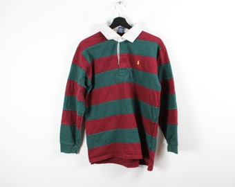 Polo Rugby Shirt / 90s Vintage Barbarian Top / Hip Hop Clothing / Streetwear