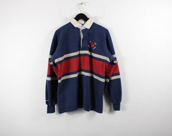 Polo de rugby / haut barbare vintage des années 90 / vêtements hip hop / streetwear