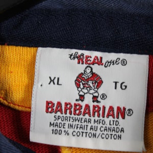 Camisa Polo Rugby / Top bárbaro vintage de los años 90 / Ropa Hip Hop / Ropa de calle imagen 5