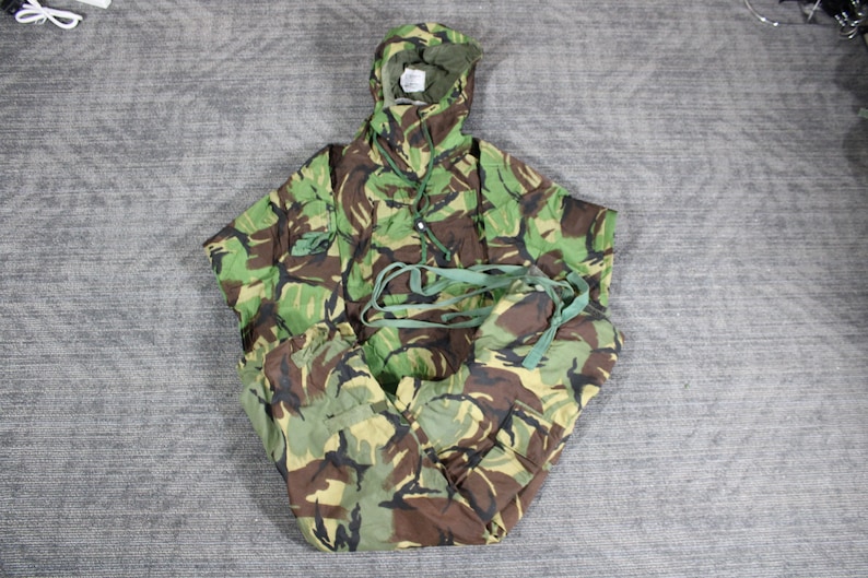 DPM NBC Army Suit / NBC British Remploy Protective Camo Smock Coat And Pants / Military Surplus Camouflage / Vintage Special Purpose image 1
