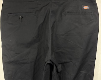 Vintage Dickies 874 Work Pants Black Made USA Classic Workwear