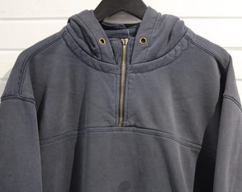 Vintage 1990s Carhartt Full Zip Embroidered Hoodie / 90s Hoodie
