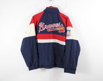 Atlanta-Braves Jacket / Vintage MLB Guardians Baseball Pro-Player Coat / 90s Champion Sports Team Graphic
