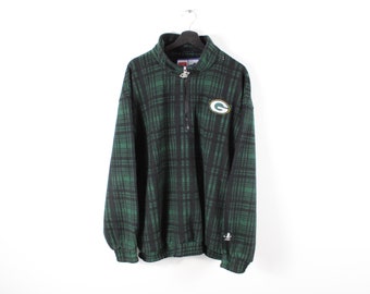 Green-Bay-Packers NFL-Jacket / Vintage 90s Outerwear Fleece-Coat