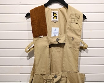 Gilet De Chasse Vintage Bob Allen - Taille L - Marron - Coton - Fabriqué USA