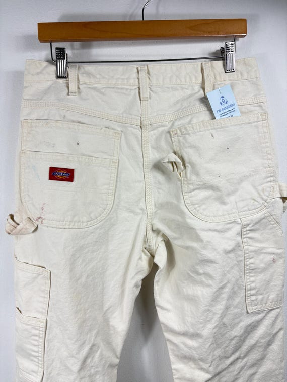 Dickies Painter Pants | Vintage Workwear Cream Utility Trousers