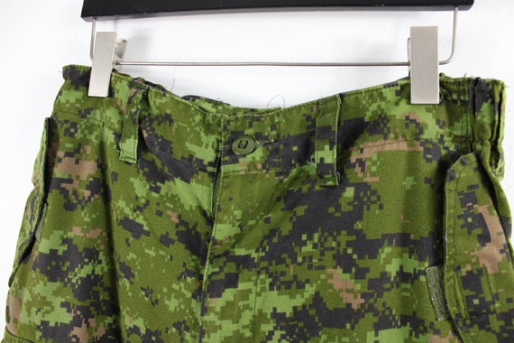Vintage Camo Pants / Canadian Military Green Camo… - image 5