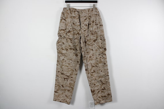 Vintage Camo Pants / Military Green Camouflage Co… - image 1