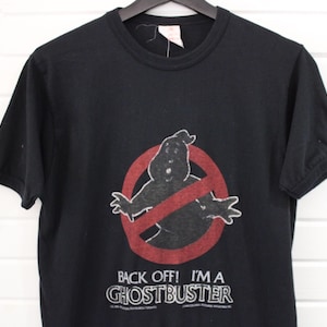 Ghostbusters T-Shirt | Vintage 1984 Movie Graphic Tee | Back Off I&#39;m A Ghostbuster