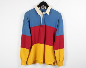 Polo Rugby Shirt / 90er Jahre Vintage Barbaren Top / Hip Hop Kleidung / Streetwear