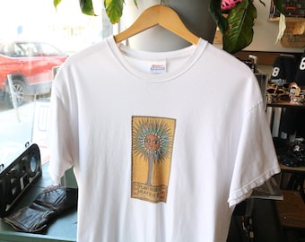 Camiseta CPAR / Camiseta blanca vintage de los 90 con estampado "Planta un árbol en África" ​​/ organización benéfica para la naturaleza