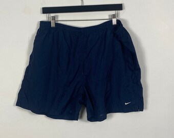 Nike Shorts / Vintage Track Windbreaker Style Short / 90s Streetwear / Vintage Hip Hop Clothing