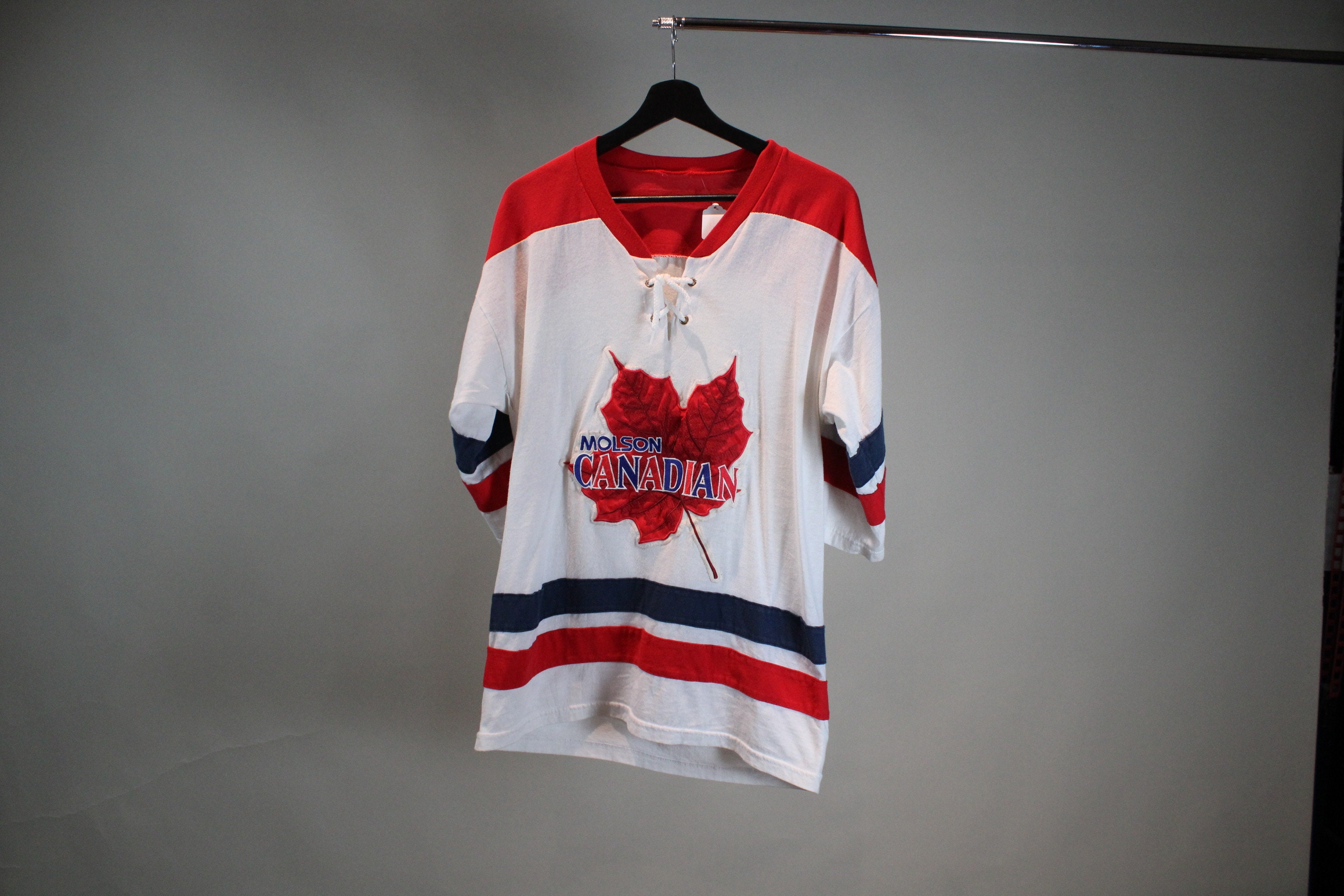 Vintage Beer League Oil Goon Angel Men XL Hockey Jersey 