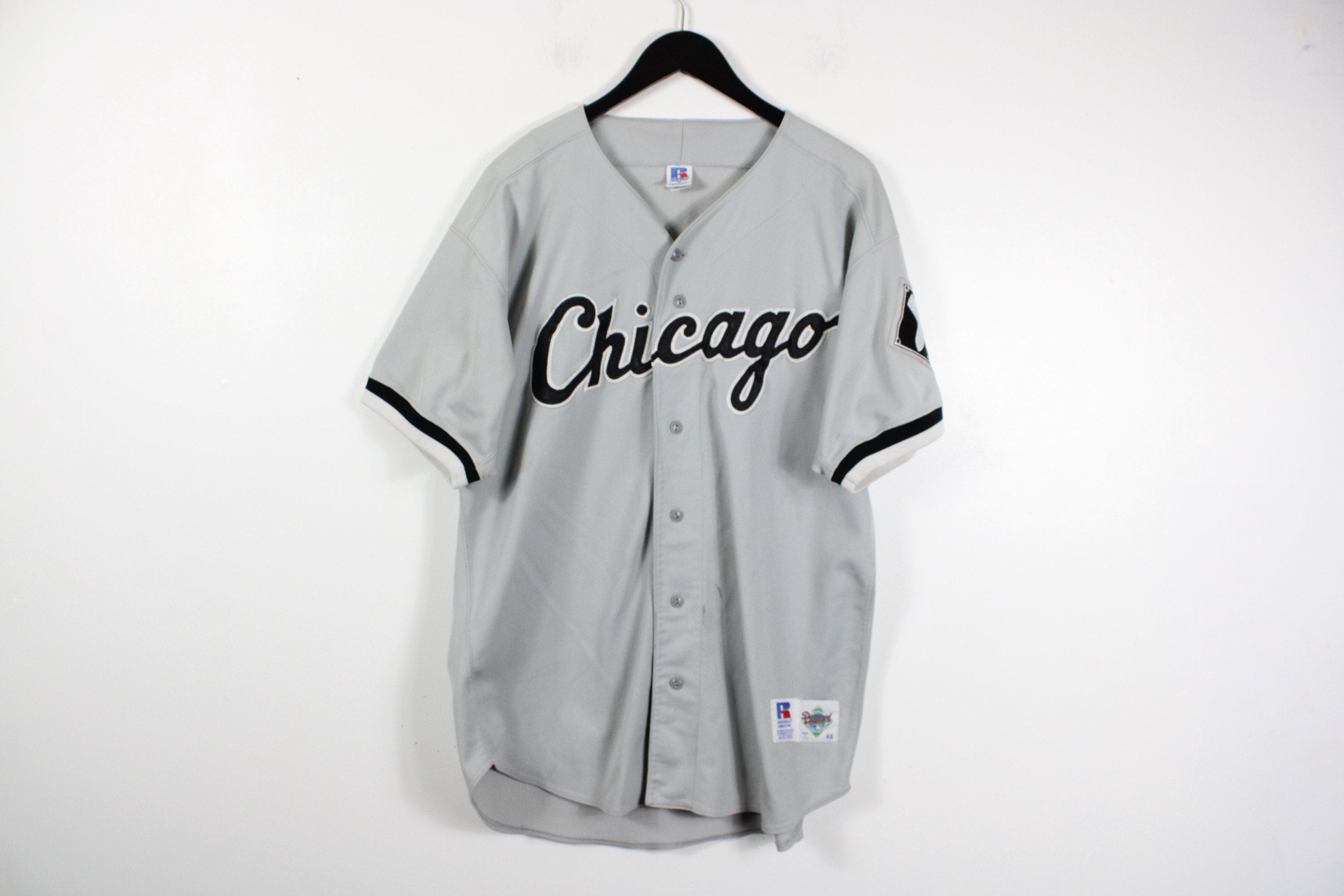 Michael Jordan Chicago White Sox Black Authentic Jersey Size 48 Russell  Diamond