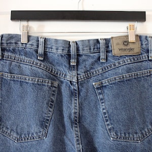 Wrangler Jean Shorts | Vintage 90s Baggy Cutoff Denim Jorts | Classic Summer Style