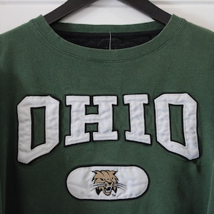Ohio University Sweatshirt | Vintage 90s Bobcats Embroidered Crewneck | Classic College Sportswear