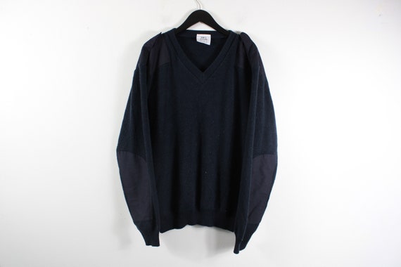 Cable-Knit UK Sweater / Made-In-England / 90s-80s… - image 1