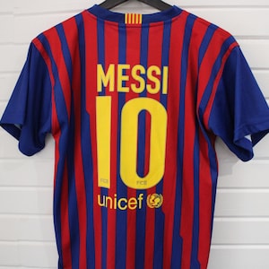Barcelona Messi #10 Jersey | Vintage Football Shirt Sportswear | FCB Producte Oficial