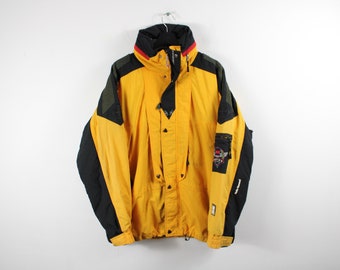 Chaqueta Helly-Hansen-Equip / Abrigo Shell Gore-Tex / Ropa de hip-hop vintage de los años 90 / Ropa de calle