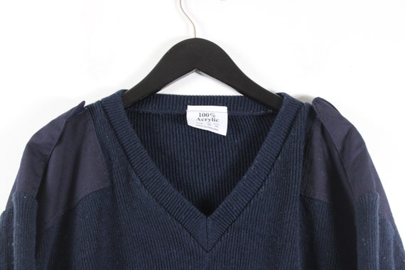 Cable-Knit UK Sweater / Made-In-England / 90s-80s… - image 2