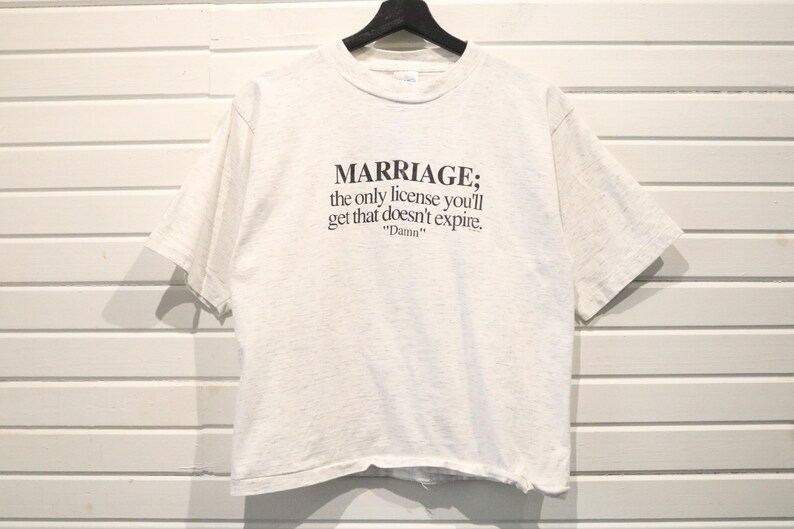 Alo-Ré T-Shirt | Vintage Marriage Quote Graphic Tee | Humor Novelty Shirt image 2
