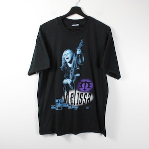 Melissa-etheridge band t-shirt / vintage rock-and-roll music album / yes-i-am tour graphic tee / 90s-2000s clothing