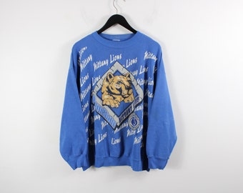 Vintage NCAA Sweater / Penn State PSU Nittany Lions Sweatshirt / 90s Rosebowl Champion Sports Team Graphic Hoody / Hoodie