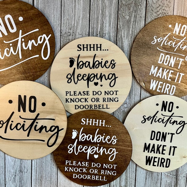 Никаких ыыоательских знаков - нет ыыоаательства - деревянные знаки - не нен9 ва - не звоните в дверной ззо к знак - дети спщ знак