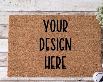 Customized Doormat - Doormat- Coir Mat - Design Your Own Mat- Wedding Gift - Personalized Gift - Outdoor Mat- Design Your Own Mat