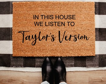 Taylor's Version doormat - Swiftie doormat - Taylor Swift doormat - Swiftie gift - gifts for Swifties