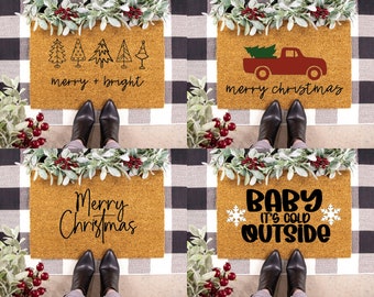 Christmas Doormat, Holiday Doormat, Merry Christmas, Christmas Gift, Christmas decorations, Christmas porch