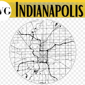 Indianapolis City Map, svg File, Indianapolis Gift, Indianapolis Coaster, Indianapolis Ornament, Glowforge, Laser Cut Coaster, Indiana