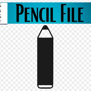 Pencil File, Digital Download Files, SVG, eps, dxf, png files. Cricut Files, Silhouette Files, Scrapbooking, Vinyl Crafts, School Files
