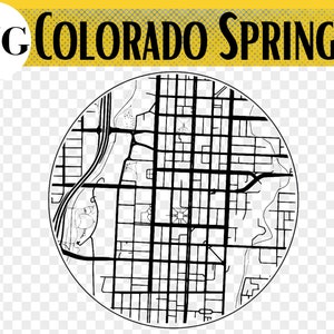Colorado Springs Colorado carte, svg, cadeaux de Colorado Springs, Colorado Springs Coaster, ornement, Glowforge, dessous de verre découpé au Laser, cadeau découpé au Laser