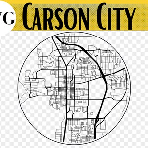 Carson Stadt Karte SVG, Carson City Nevada, Carson City SVG-Datei, Laser gravierte Geschenke, Laser gravierte Geschenke, Glowforge, Glowforge svg-Datei