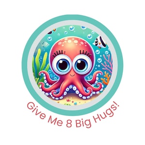 Cute Octopus Baby Tee - Perfect for Ocean Lovers, Birthdays, Cute Outfit, Gift for New Moms, Sea Animal Design