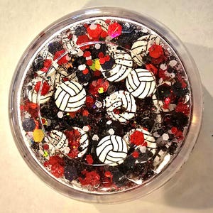 Custom (team colors) volleyball glitter hair/body gel