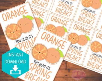 Orange You Glad Sayings Orange You Glad Pun | Etsy