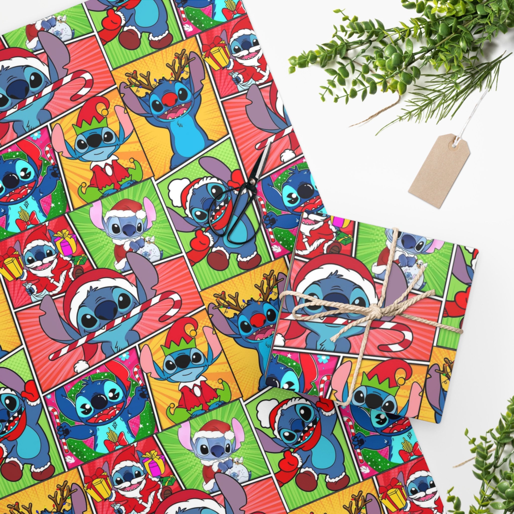 Christmas Stitch Wrapping Paper Holiday Stitch Christmas Decor sold