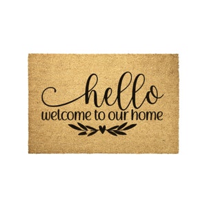 Hello Welcome Door Mat