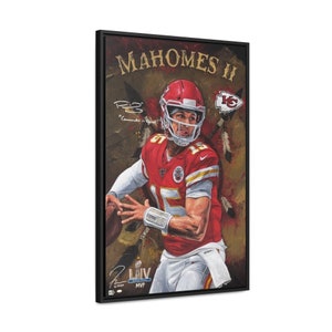 Kansas City Chiefs Patrick Mahomes NFL Player Wall Decor Home Decor Art Floating Frame 20x30