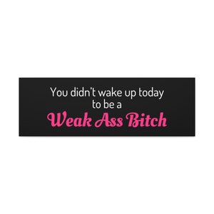 Black & Pink Motivational Canvas