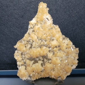 Stilbite - Grande lastra con cristalli di calcite rivestiti - Laurel Hill, Secaucus, New Jersey