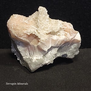 Pink Pectolite with Pectolite Crystals on Datolite - Millington Quarry,  Somerset Co., New Jersey