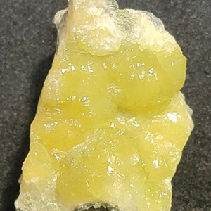 Prehnite - Gemmy bright lustrous lime green specimen - Prospect Park Quarry, New Jersey