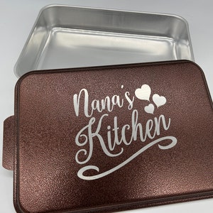 Benutzerdefinierte gravierte Aluminium-Kuchenform - personalisiert für Weihnachtsgeschenk für Mutter, neue Mutter Weihnachtsgeschenk für Nana, Muttertagsgeschenk für