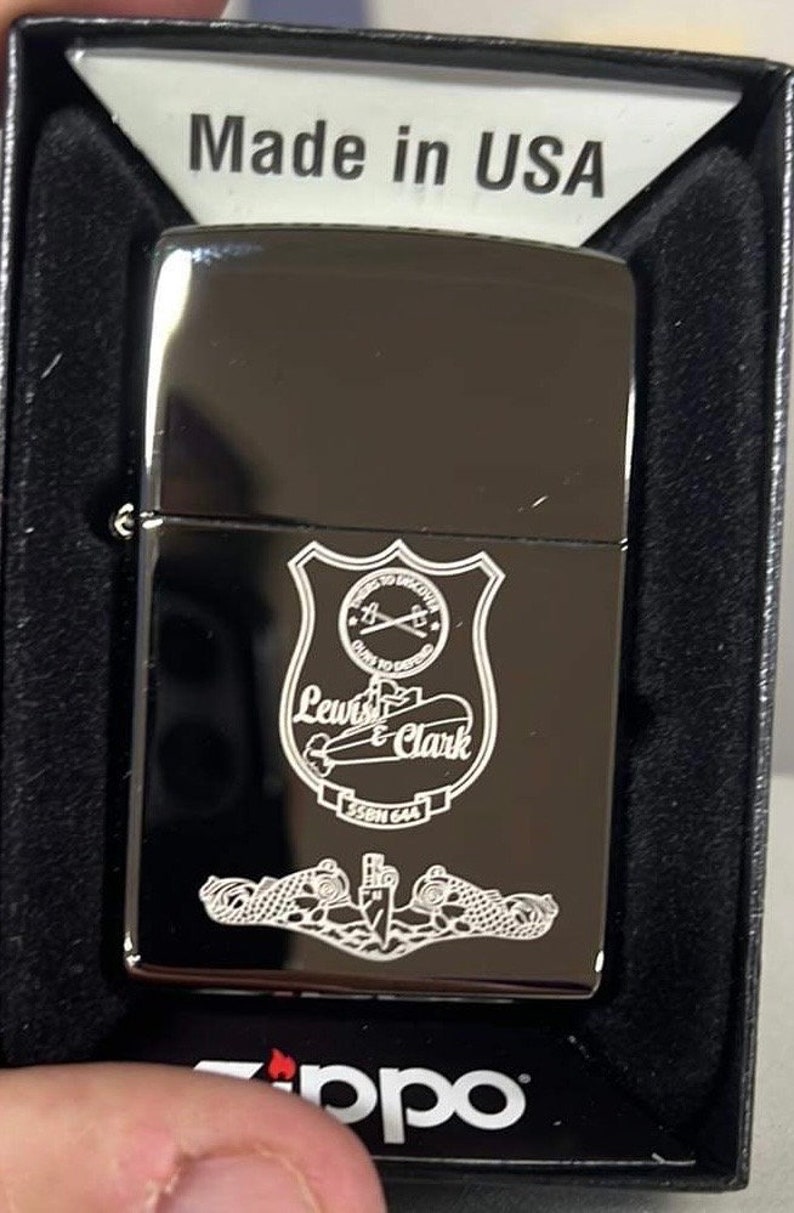Custom Engraved US Navy Ship Zippo Lighter Personalized With Etsy